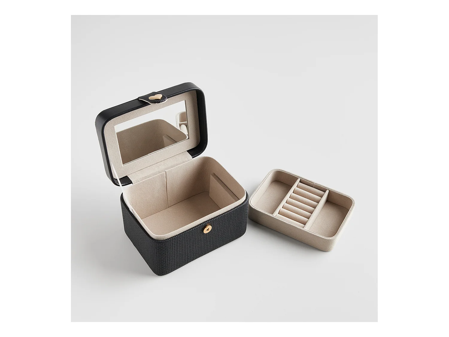 Boîte À Bijoux Bertie noir moyen 10.5 x 17 x 12.5