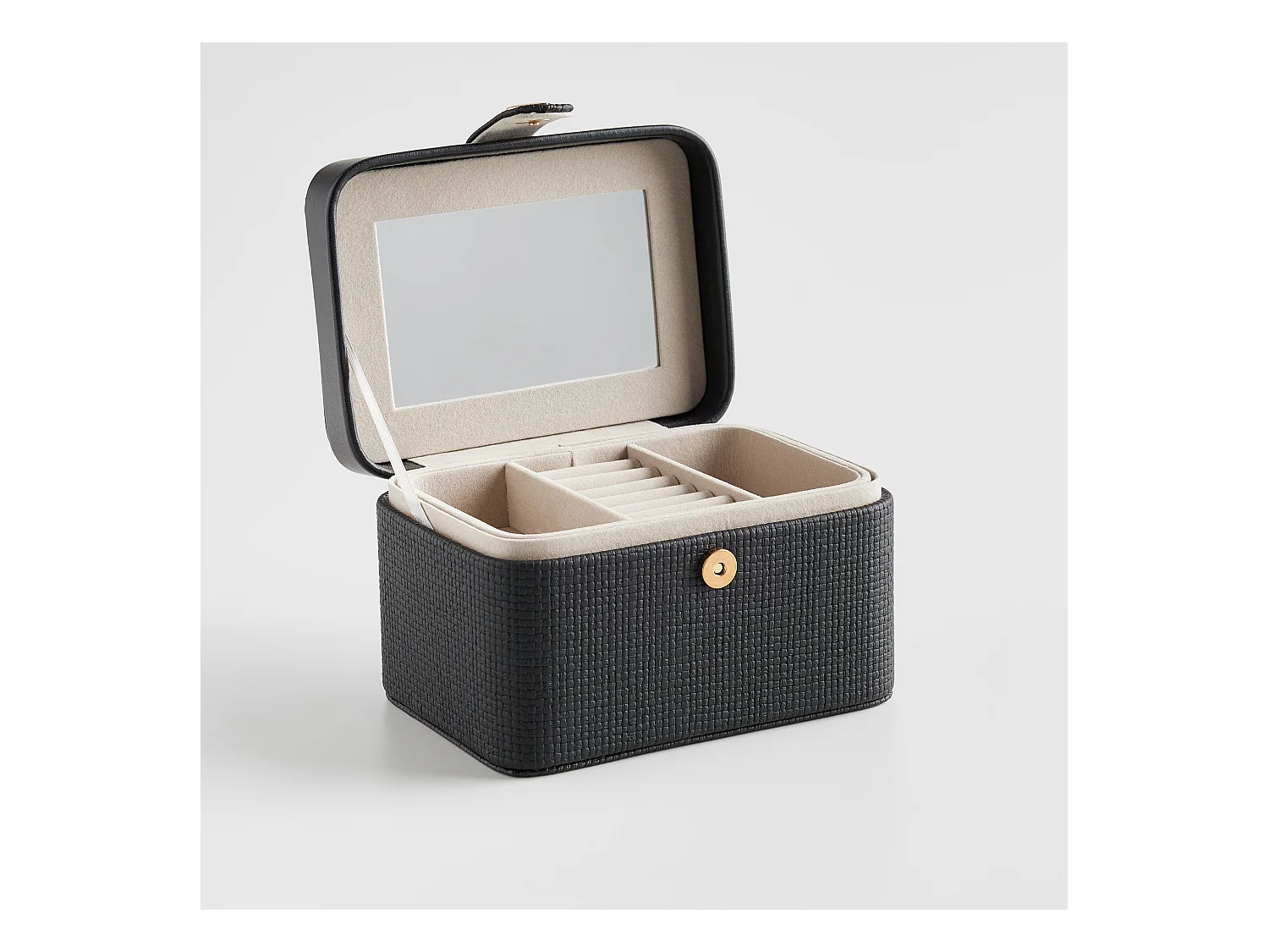 Boîte À Bijoux Bertie noir moyen 10.5 x 17 x 12.5