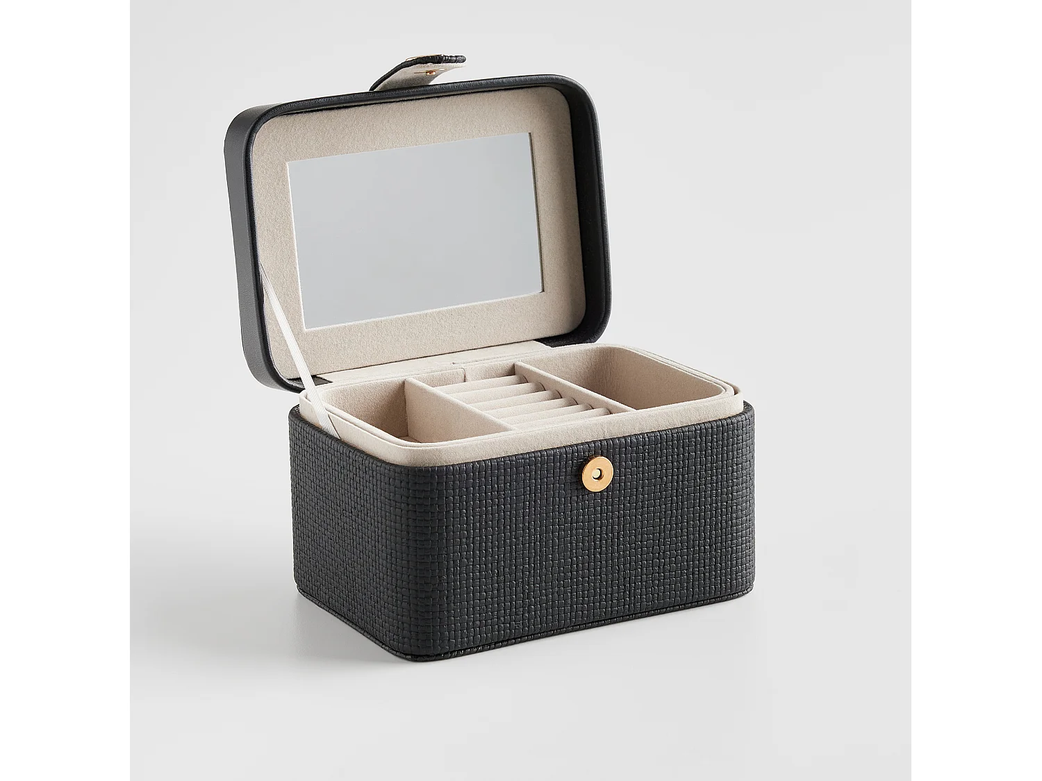 Schmuckkästchen Bertie mittelschwarz 10.5 x 17 x 12.5