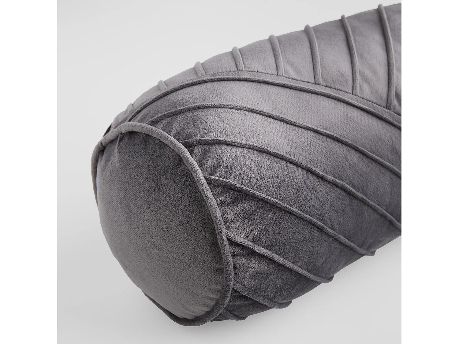 Coussin Cylindrique Décoratif Lisare Gris Foncé 56 x 16