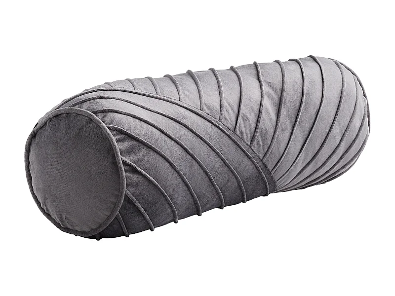 Coussin Cylindrique Décoratif Lisare Gris Foncé 56 x 16