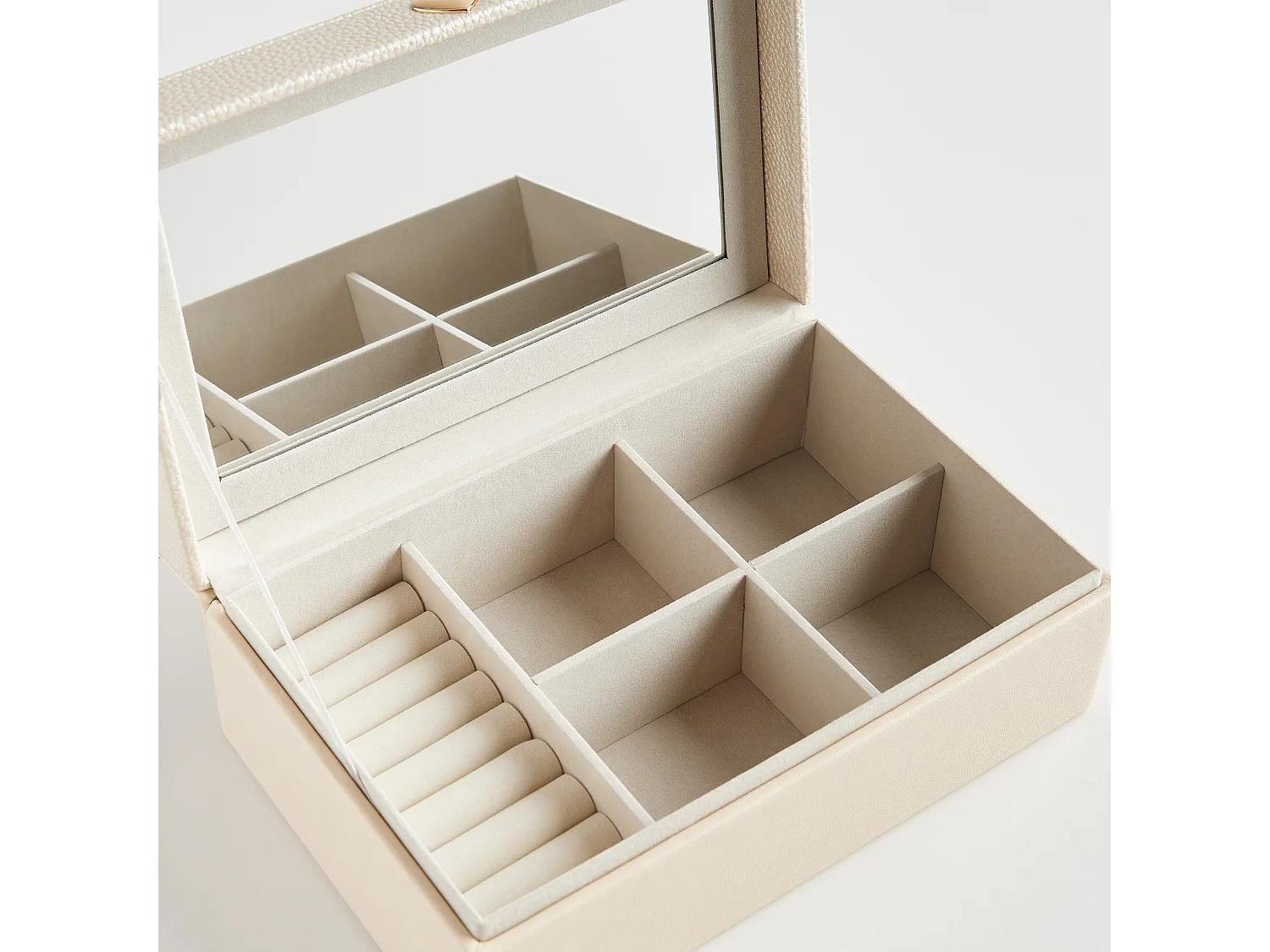 Boîte À Bijoux Heart Beige Clair 9 x 23 x 14.7