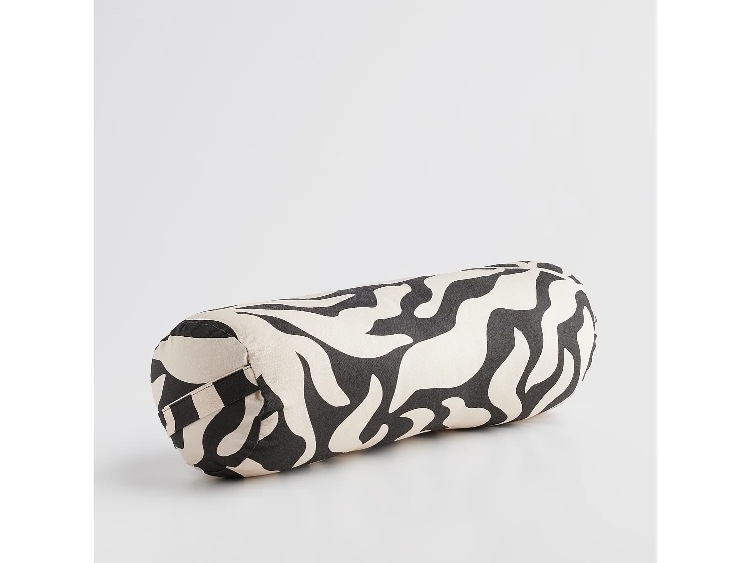 Coussin Cylindrique Décoratif Kamea Noir Moyen 52 x 17