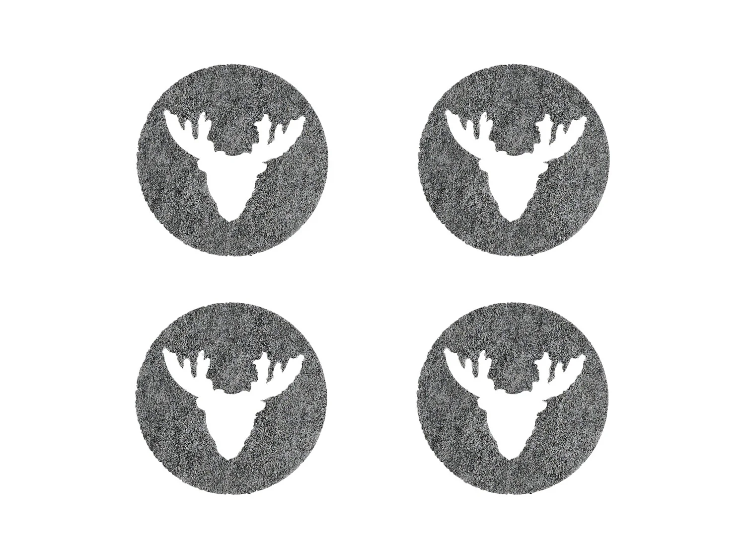 Untersetzer-Set Venado Mittelgrau 10 cm - 4er Set