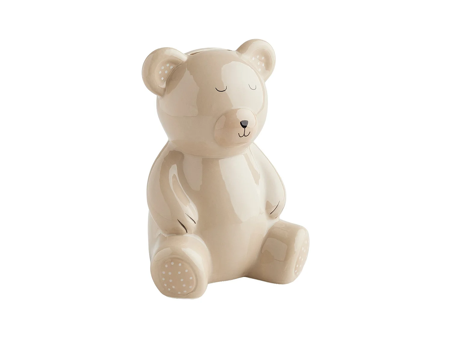 Tirelire Orso gris moyen 18 x 13.5 x 11.5