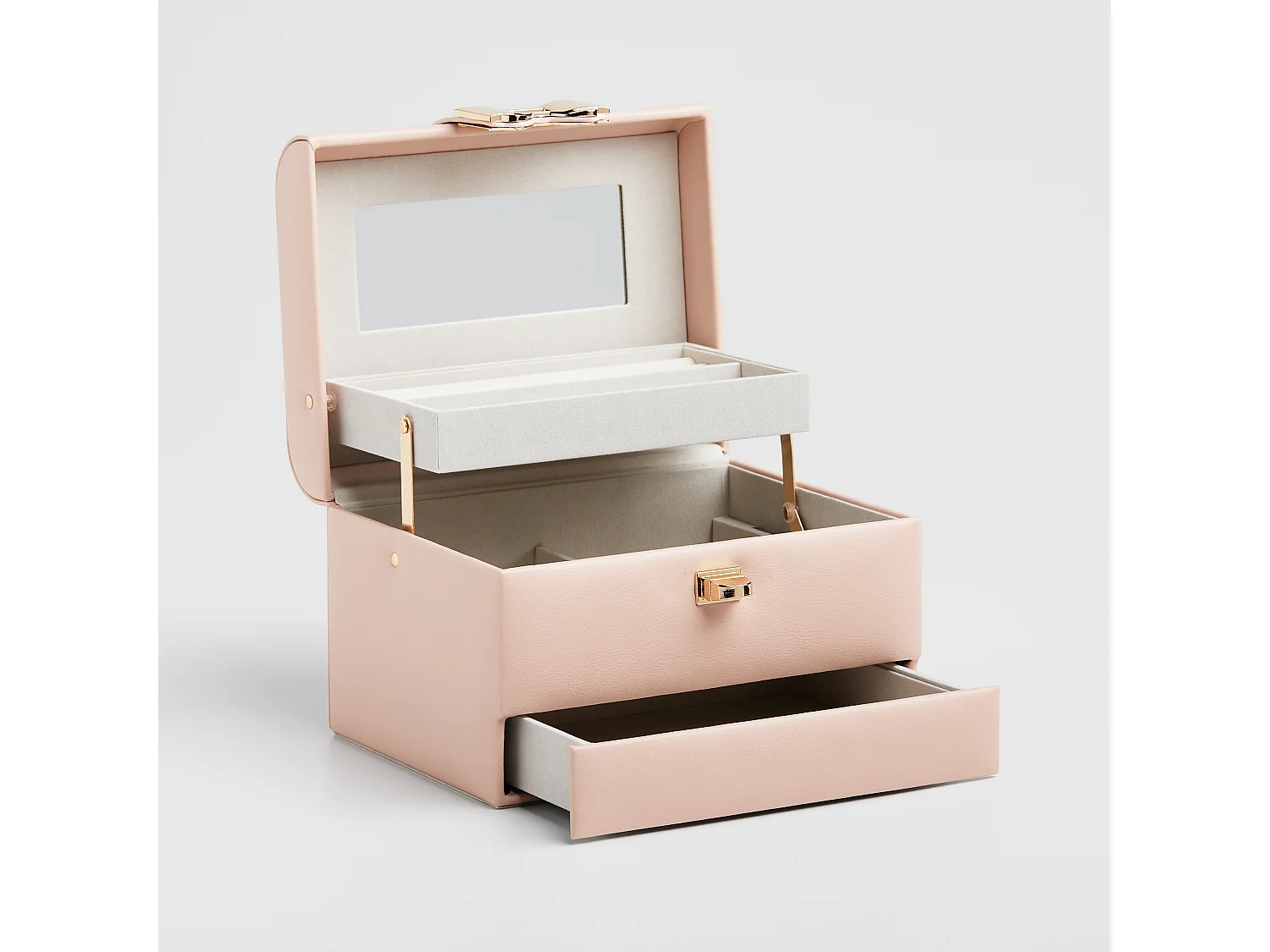 Boîte À Bijoux Margetis rose pâle 13.5 x 15.8 x 20.3