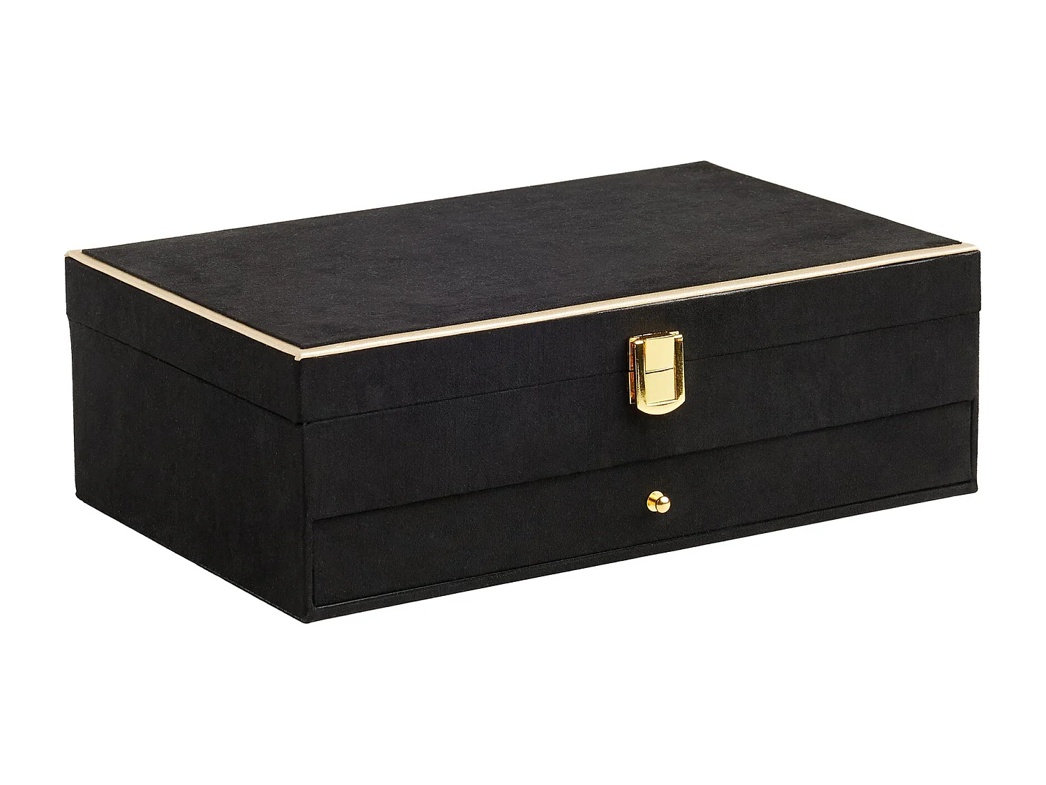 Schmuckkästchen Pranchetoni helles Schwarz 10.5 x 32 x 20