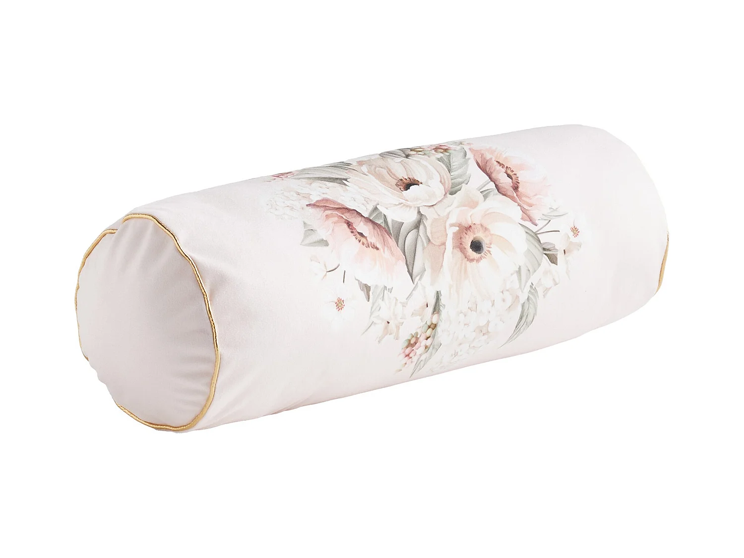 Coussin Cylindrique Décoratif Amorette Rose Pâle 50 x 16