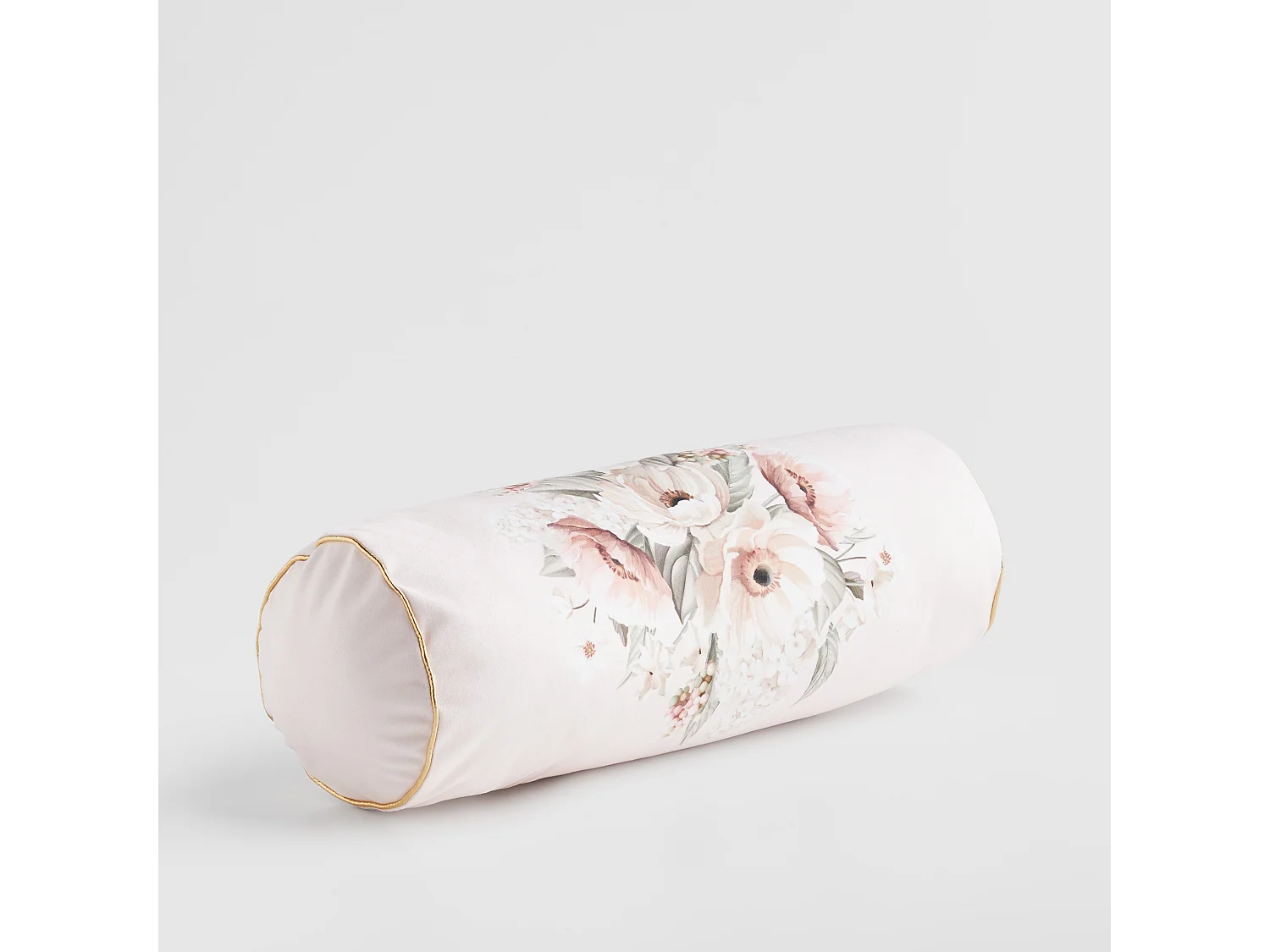 Coussin Cylindrique Décoratif Amorette Rose Pâle 50 x 16