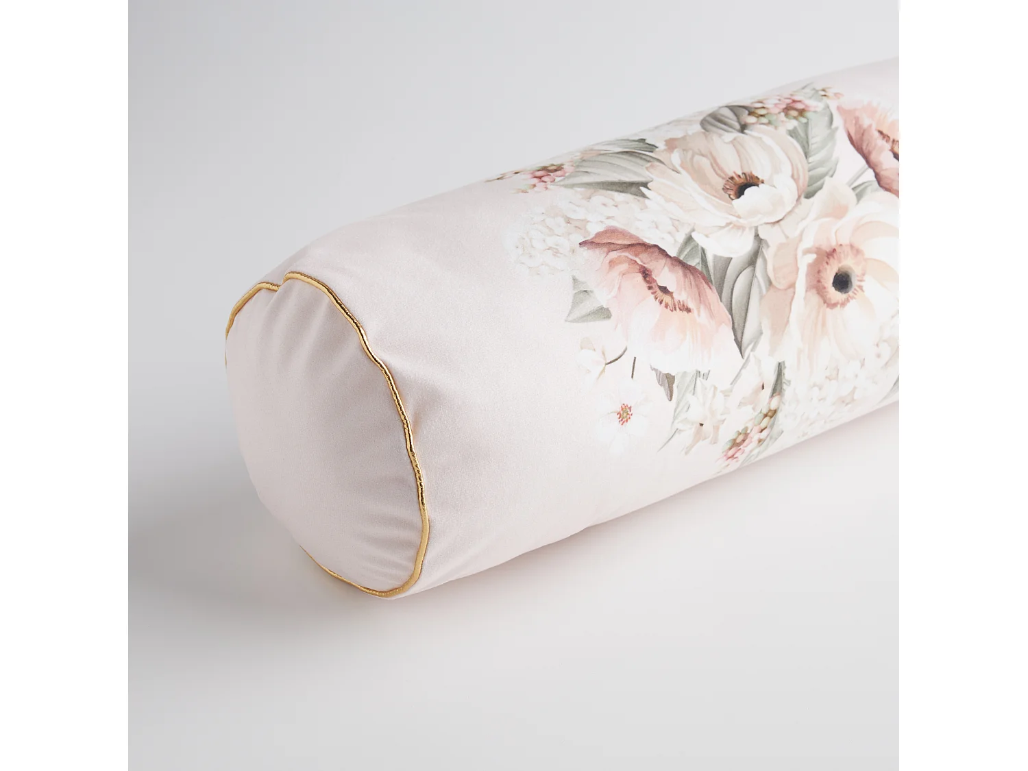 Coussin Cylindrique Décoratif Amorette Rose Pâle 50 x 16