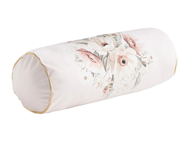 Coussin Cylindrique Décoratif Amorette Rose Pâle 50 x 16