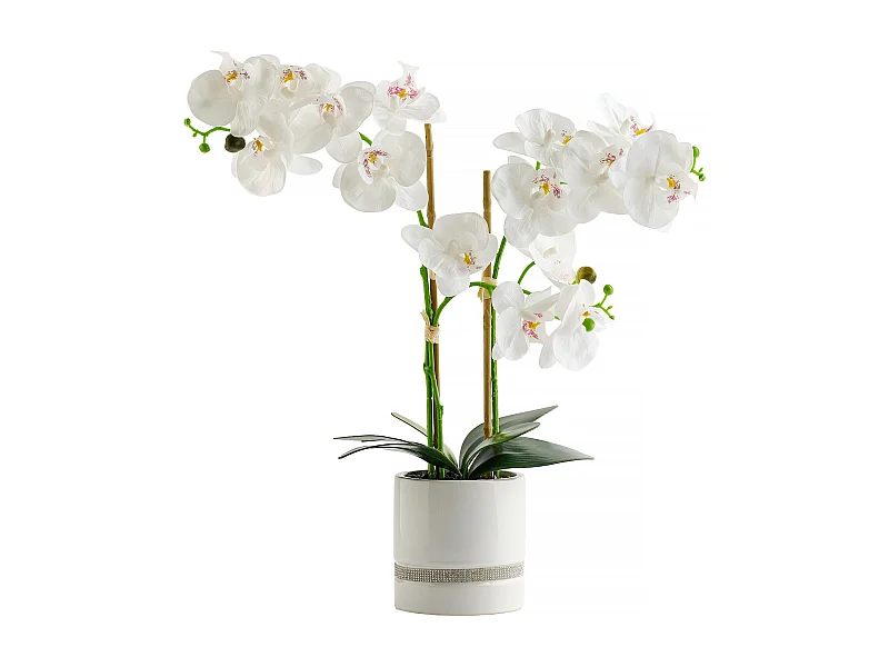 Kunstpflanze Orchibitto mittelweiß 50 x 21 x 40