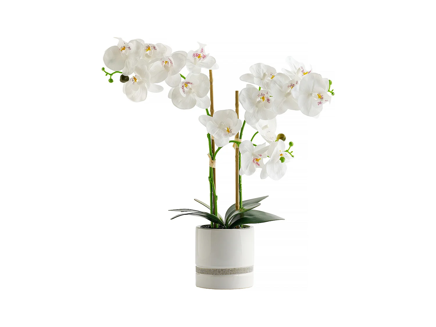 Composition Décorative Orchibitto new Blanc Moyen 50 x 21 x 40