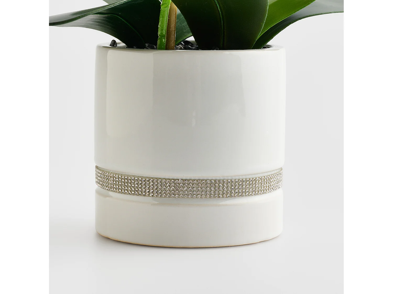 Composition Décorative Orchibitto new Blanc Moyen 50 x 21 x 40