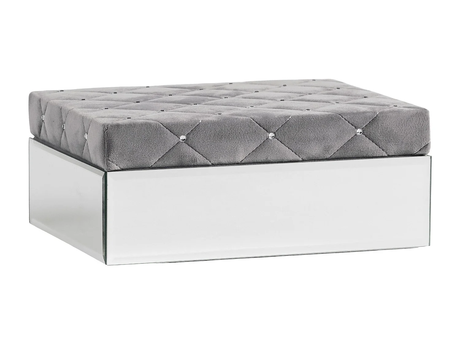 Boîte À Bijoux Pedrera 2 Gris Clair 9.5 x 25 x 19