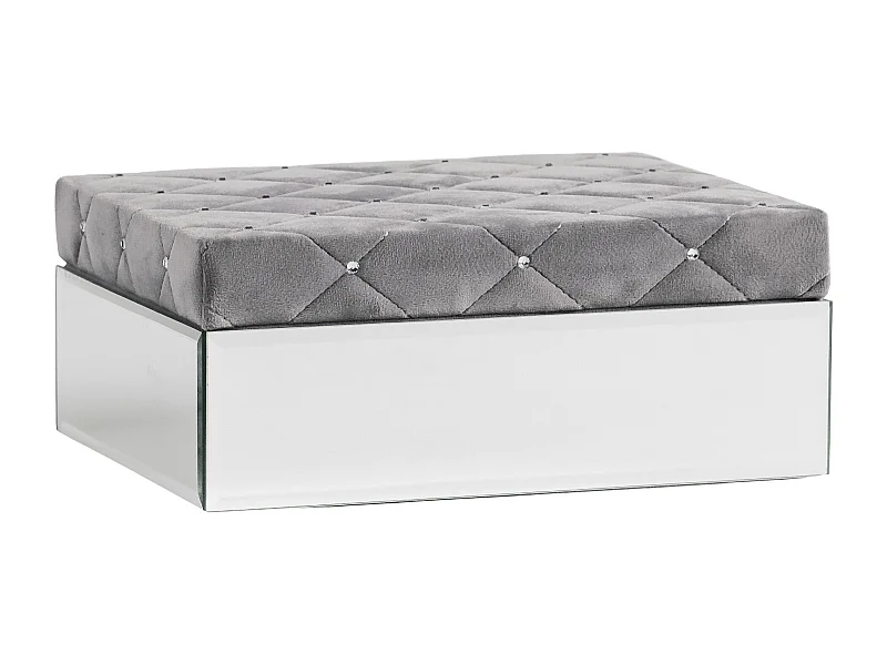 Boîte À Bijoux Pedrera 2 Gris Clair 9.5 x 25 x 19