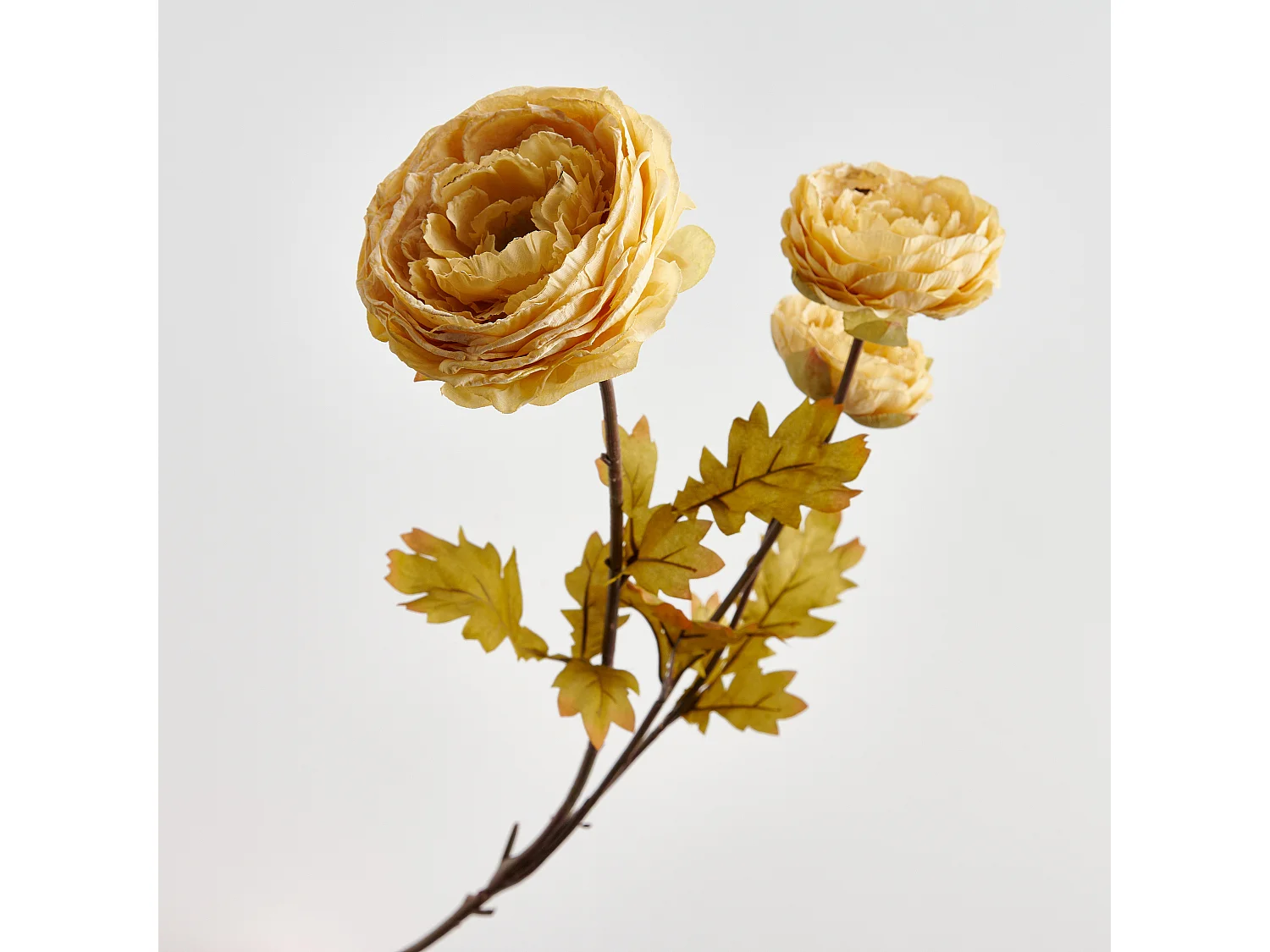 Blume Dalias hellbeige Kunststoff 10x21x77