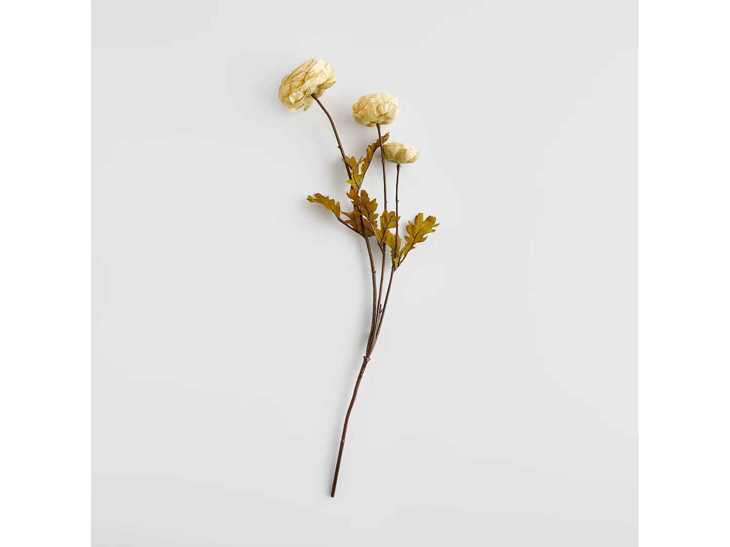 Blume Dalias hellbeige Kunststoff 10x21x77