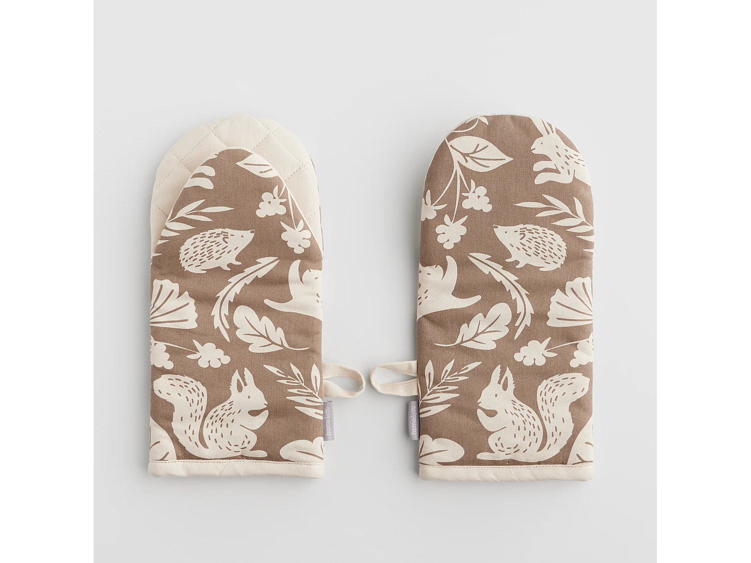 Ofenhandschuh-Set Misne mittleres Beige 14x30