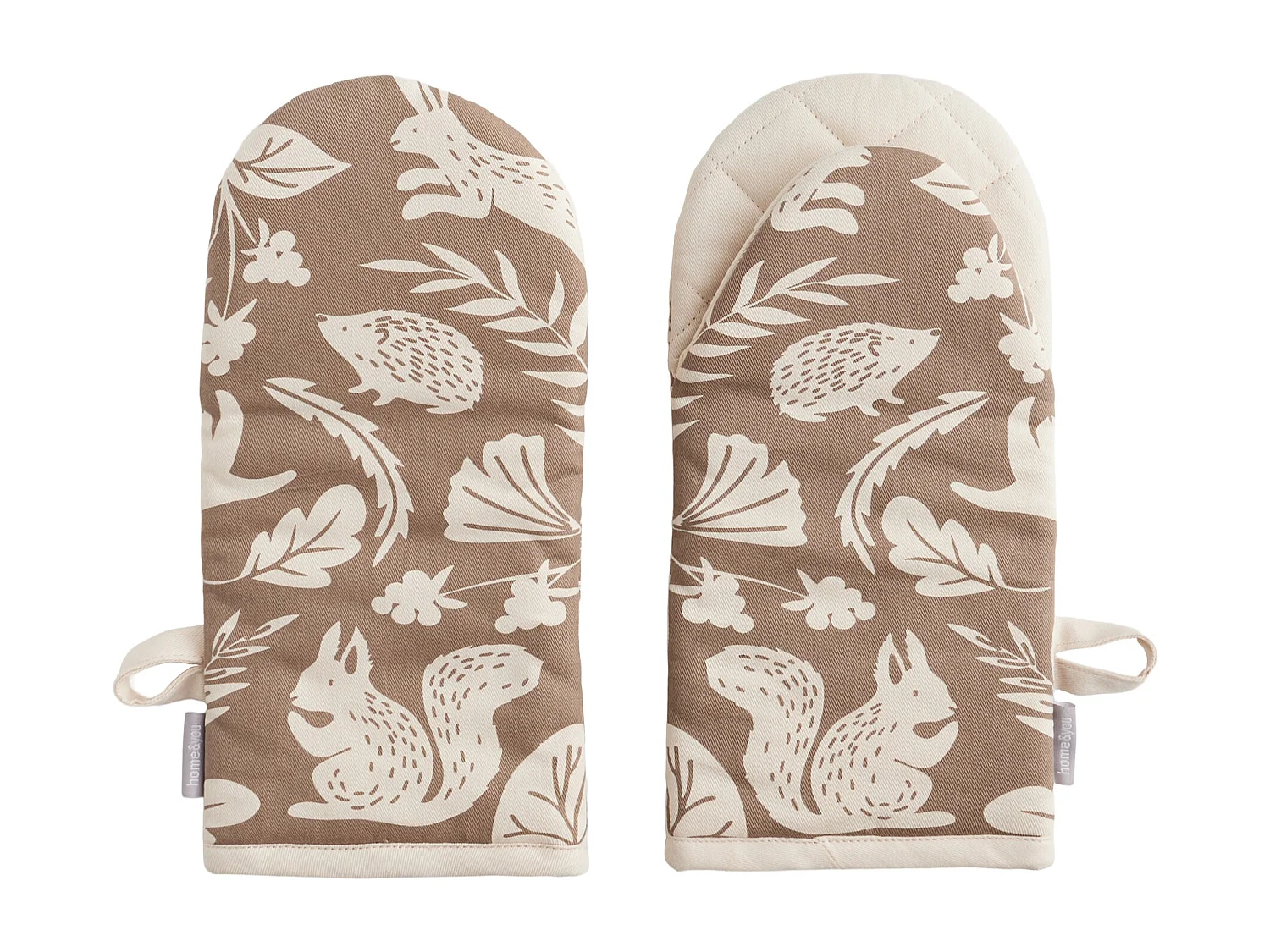 Ofenhandschuh-Set Misne mittleres Beige 14x30