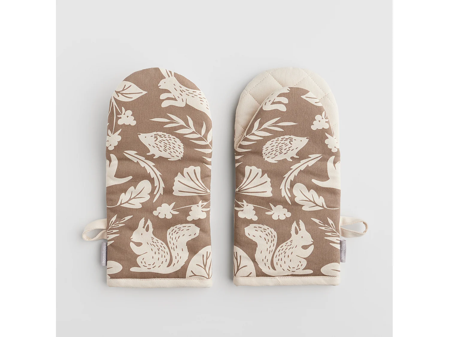 Ofenhandschuh-Set Misne mittleres Beige 14x30