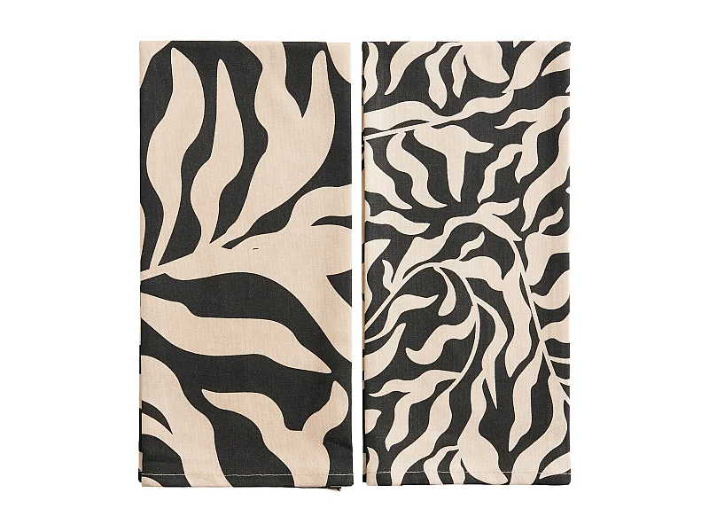 Ensemble De Torchons Kamea Beige Moyen 45 x 65