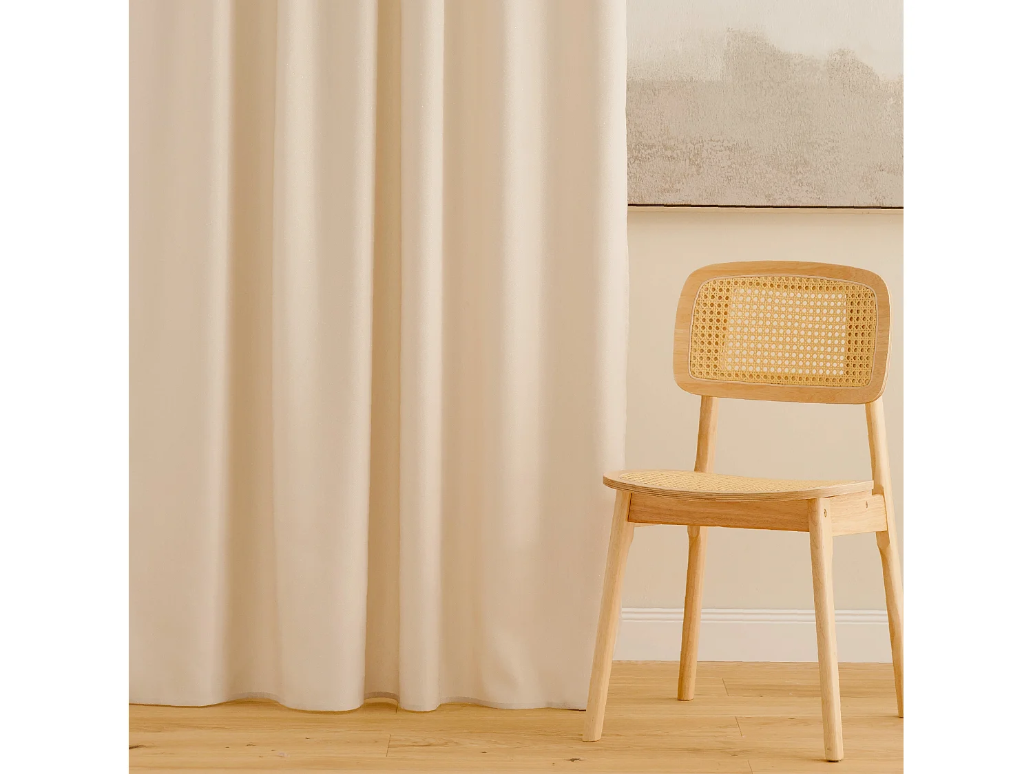 Vorhang Sausa mittleres Beige 140 x 250