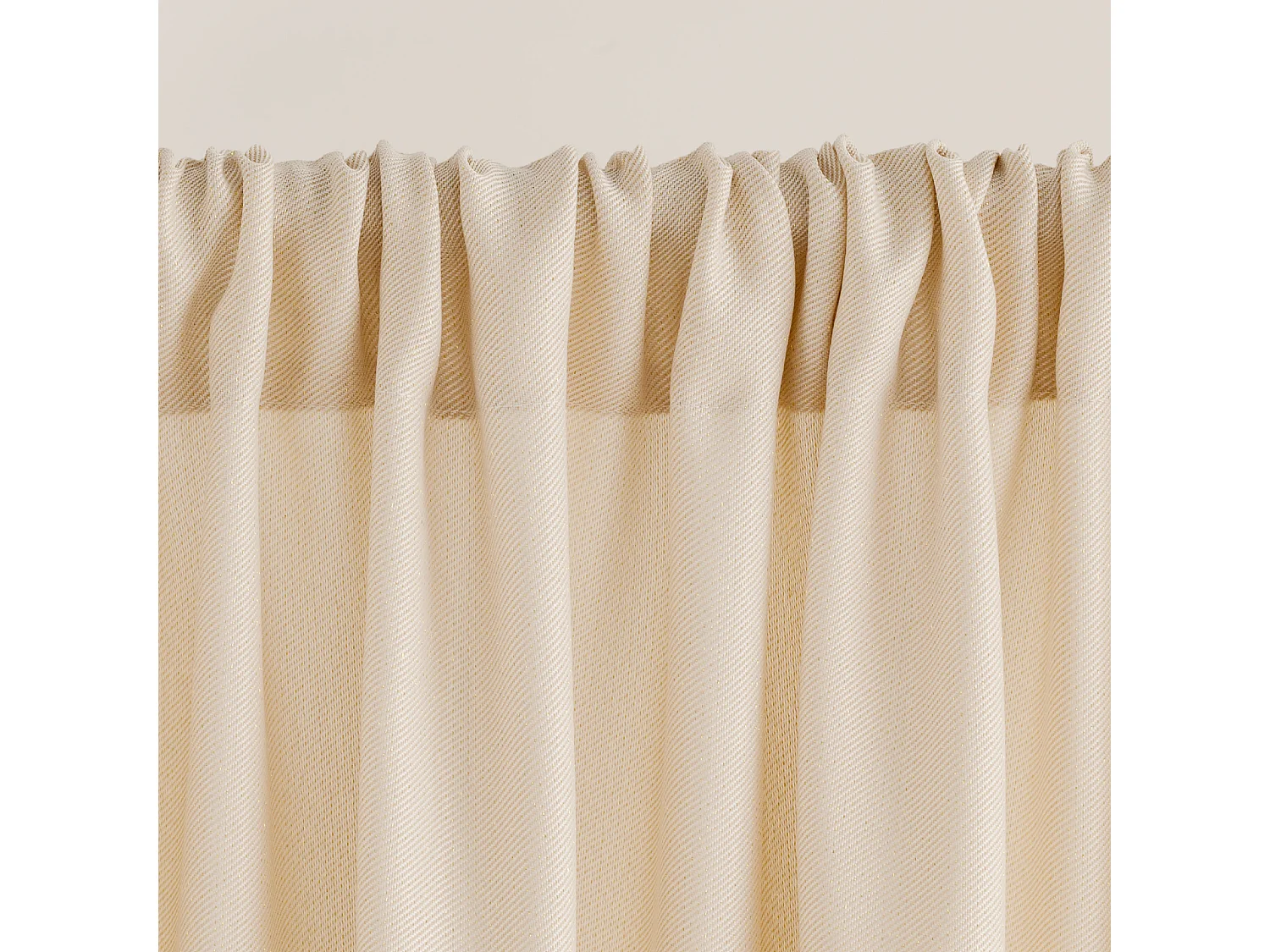 Vorhang Sausa mittleres Beige 140 x 250