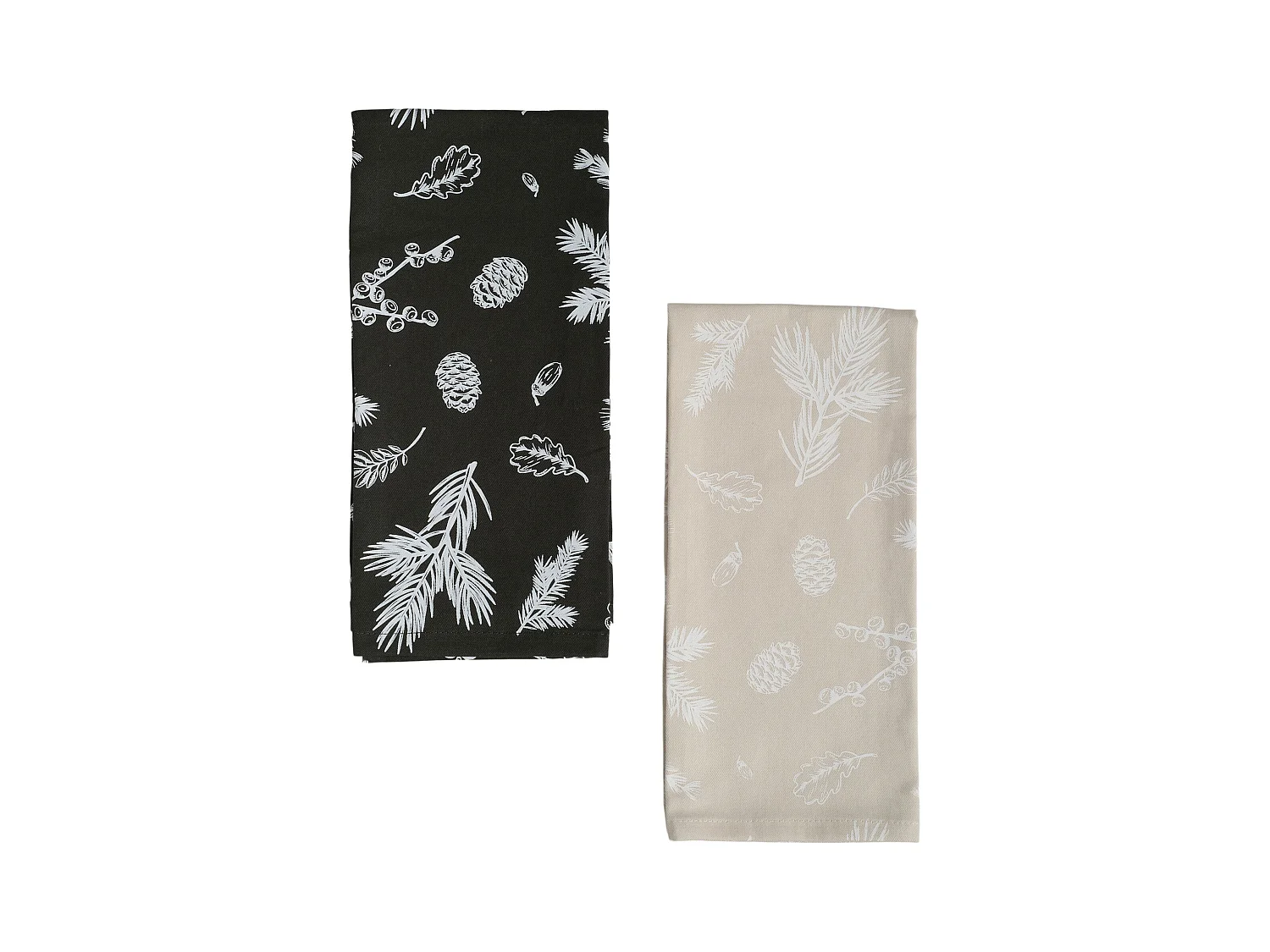 Geschirrtuch-Set Krekso dunkelgrün 45 x 65