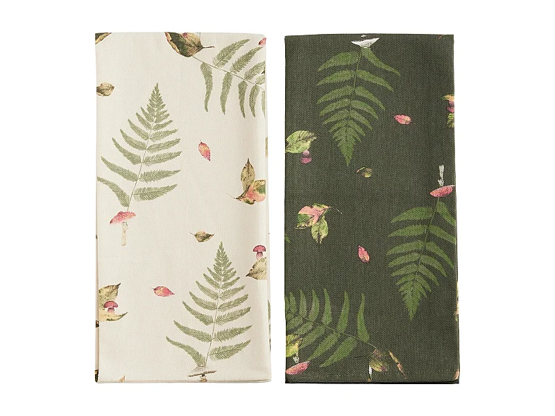 Küchenhandtuch-Set Shroomsis mittleres Beige 45 x 65