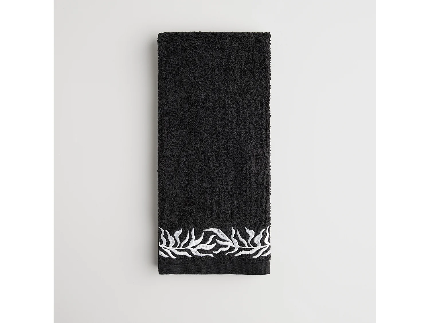 Set de torchons de cuisine, Kamea, Noir Moyen, Coton, 40x60