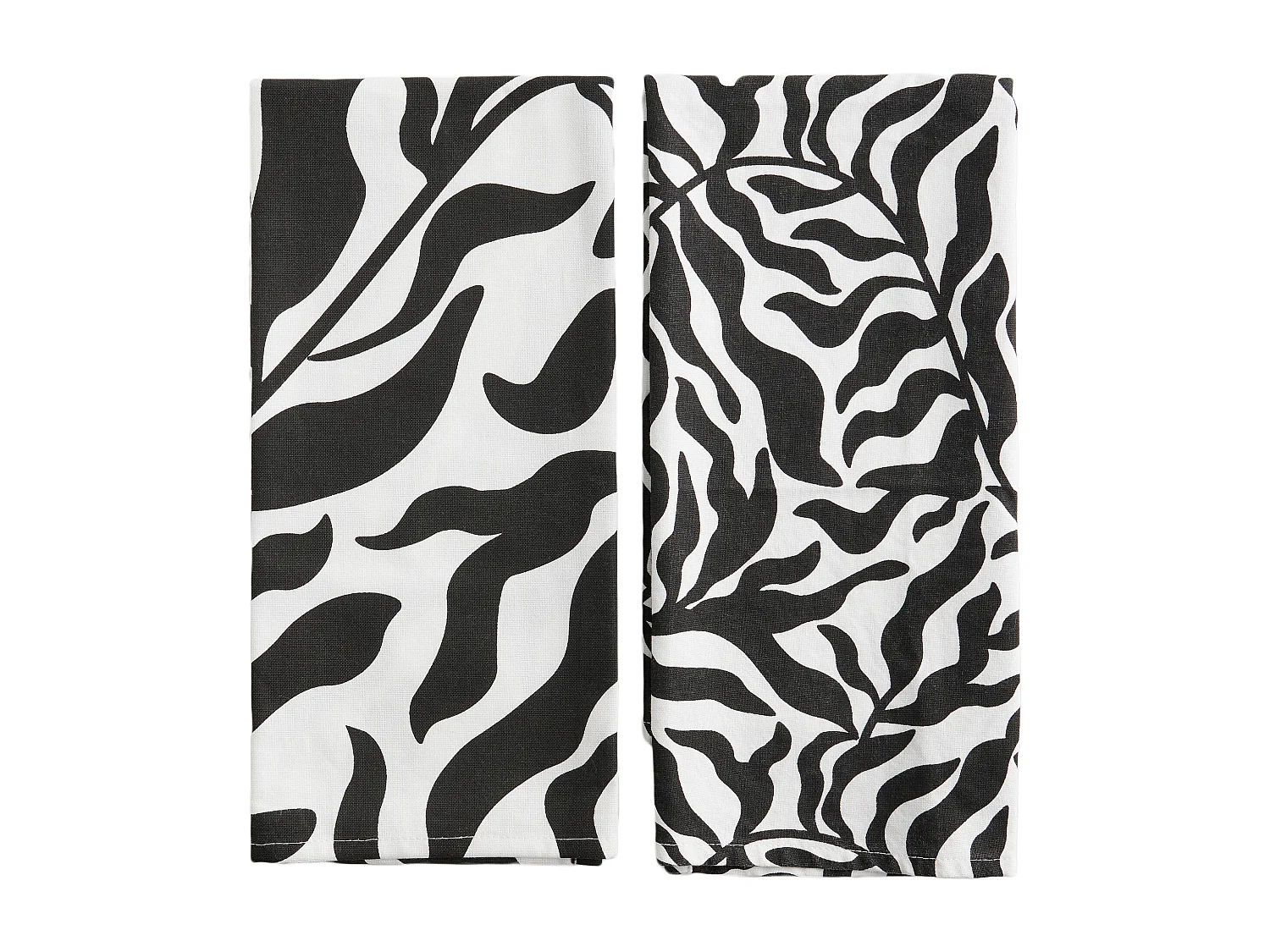 Küchenhandtuch-Set Kamea mittelschwarz 45 x 65