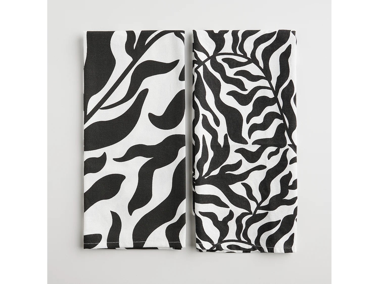 Küchenhandtuch-Set Kamea mittelschwarz 45 x 65