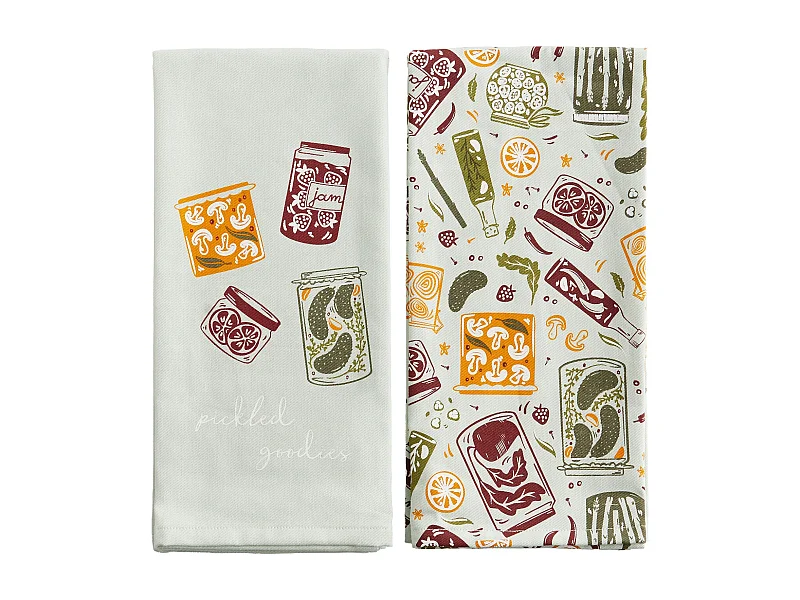 Küchenhandtuch-Set Jaro mittelgrün 45 x 65