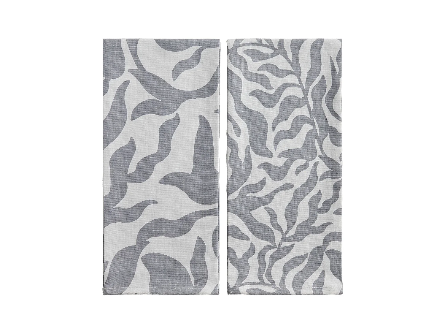 Ensemble De Torchons Kamea Gris Moyen 45 x 65