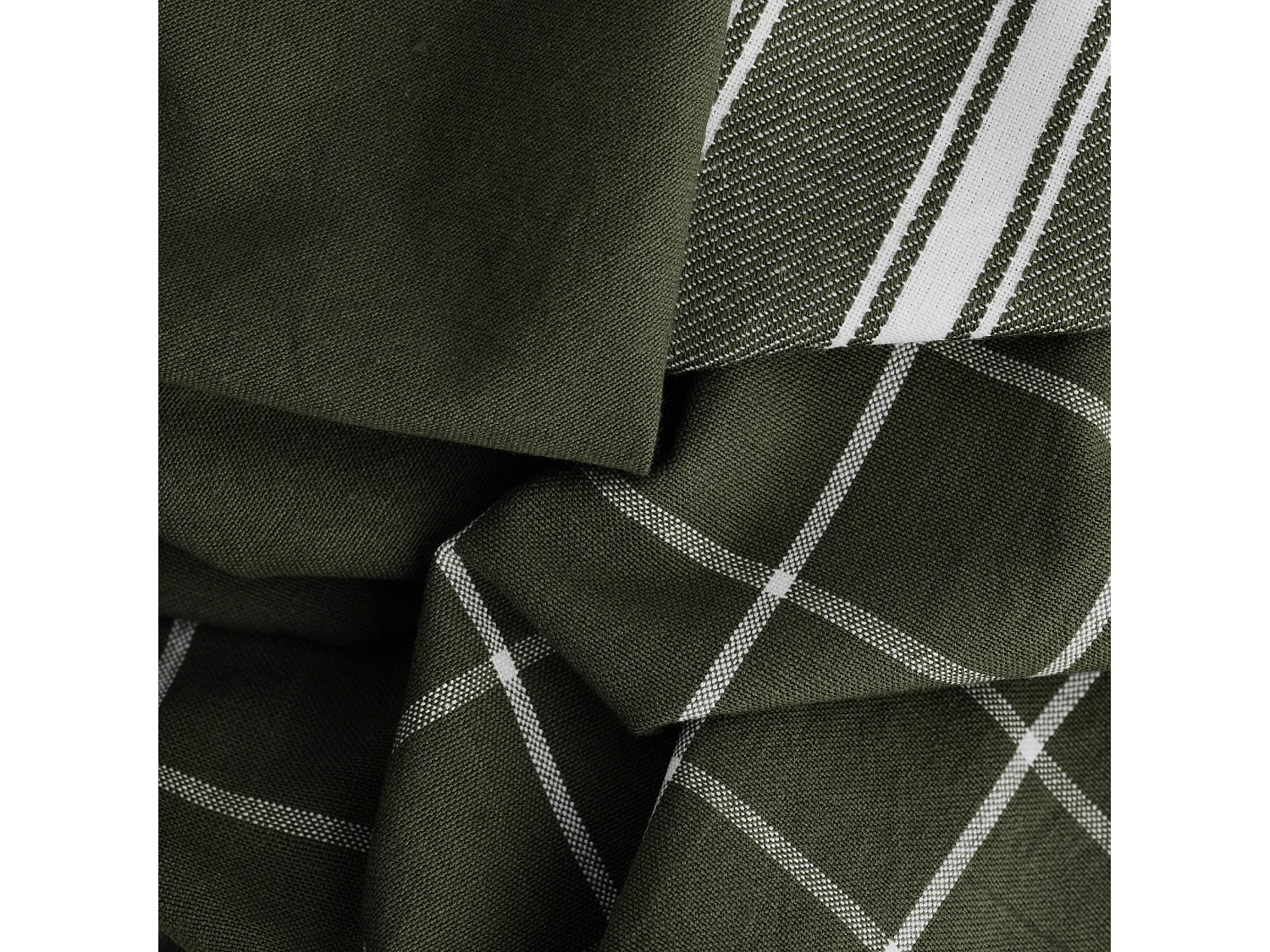 Torchons Trio Vert Foncé 40 x 60 - lot de 3