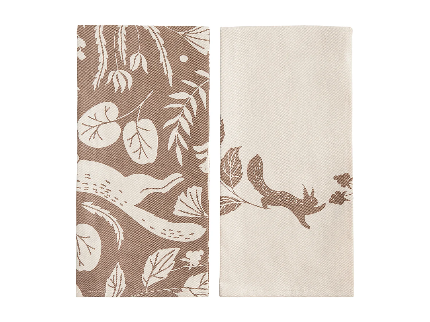 Küchenhandtuch-Set Misne mittleres Beige 45 x 65 cm