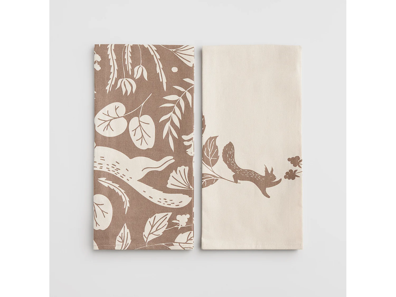 Küchenhandtuch-Set Misne mittleres Beige 45 x 65 cm