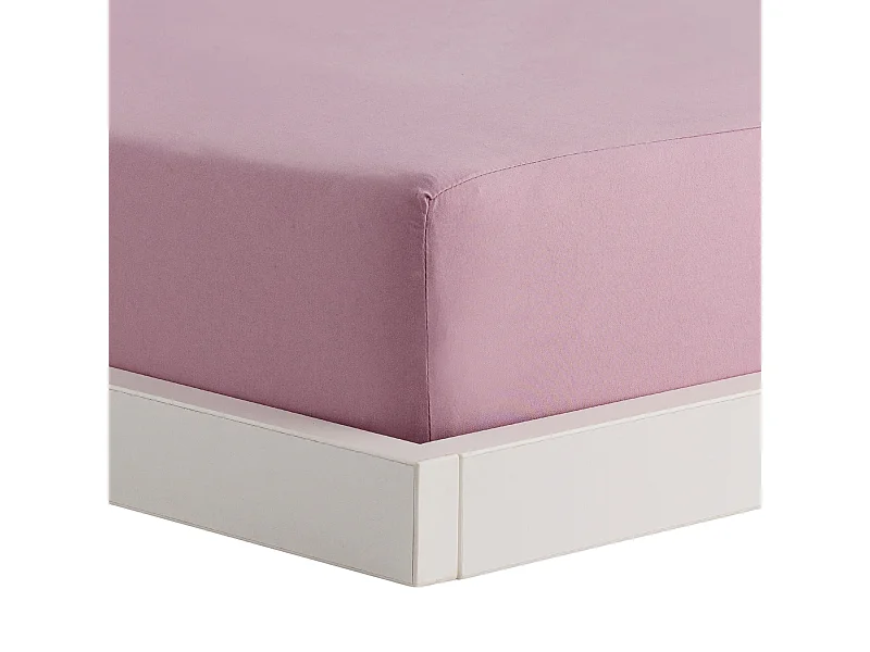 Drap housse Micros Rose Moyen 140x200