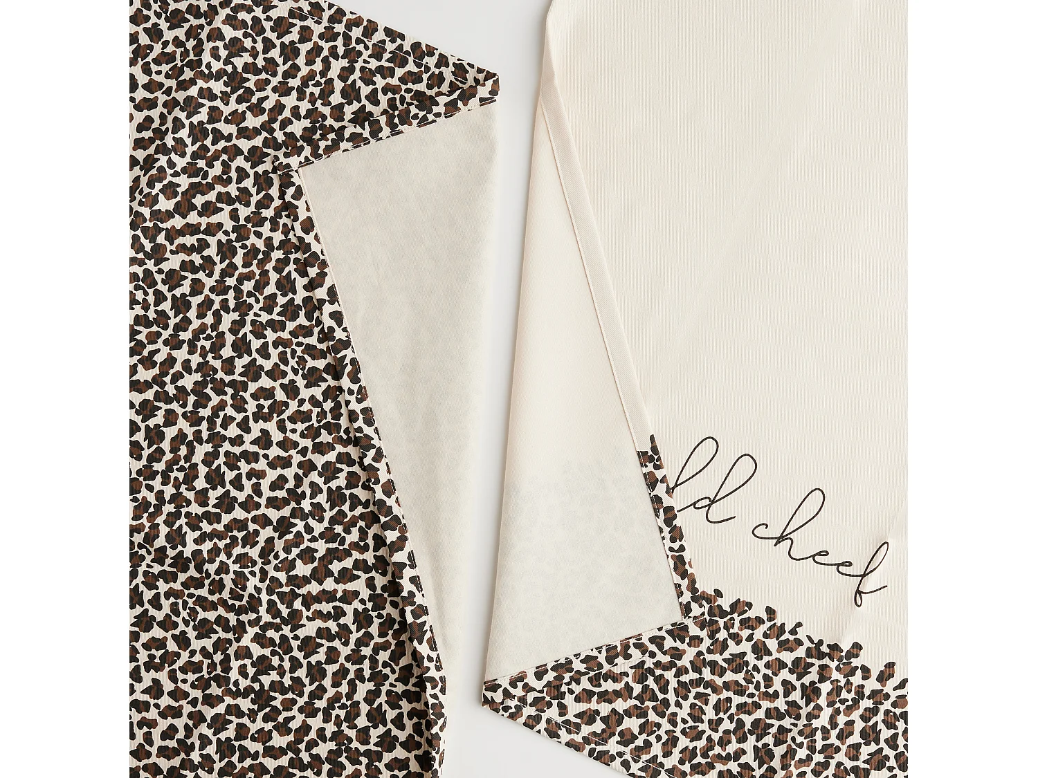 Ensemble De Torchons Panter Beige Moyen 45 x 65