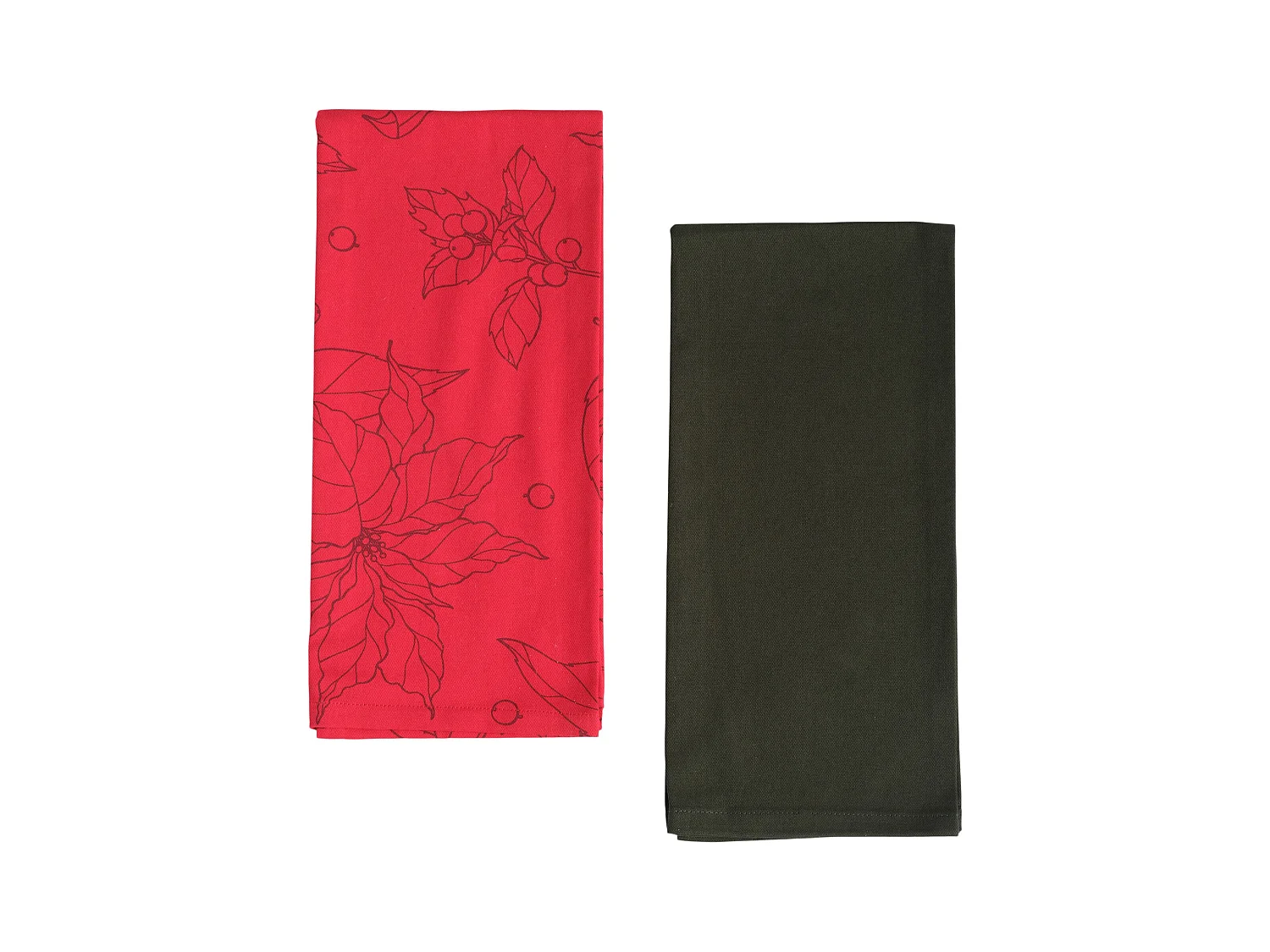 Geschirrtuch-Set Somella mittelrot 45 x 65 cm