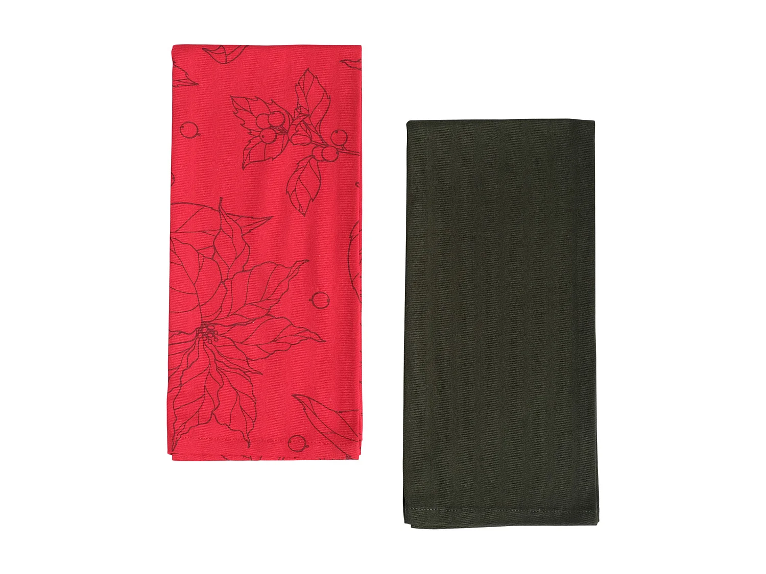 Geschirrtuch-Set Somella mittelrot 45 x 65 cm