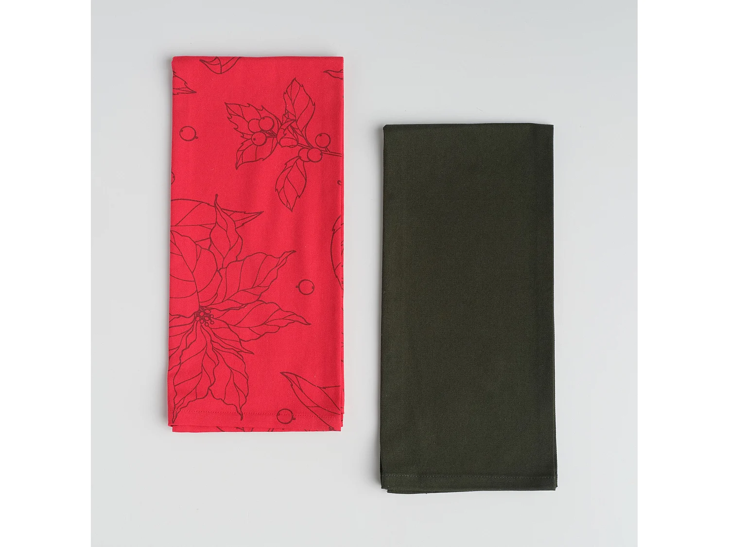 Geschirrtuch-Set Somella mittelrot 45 x 65 cm