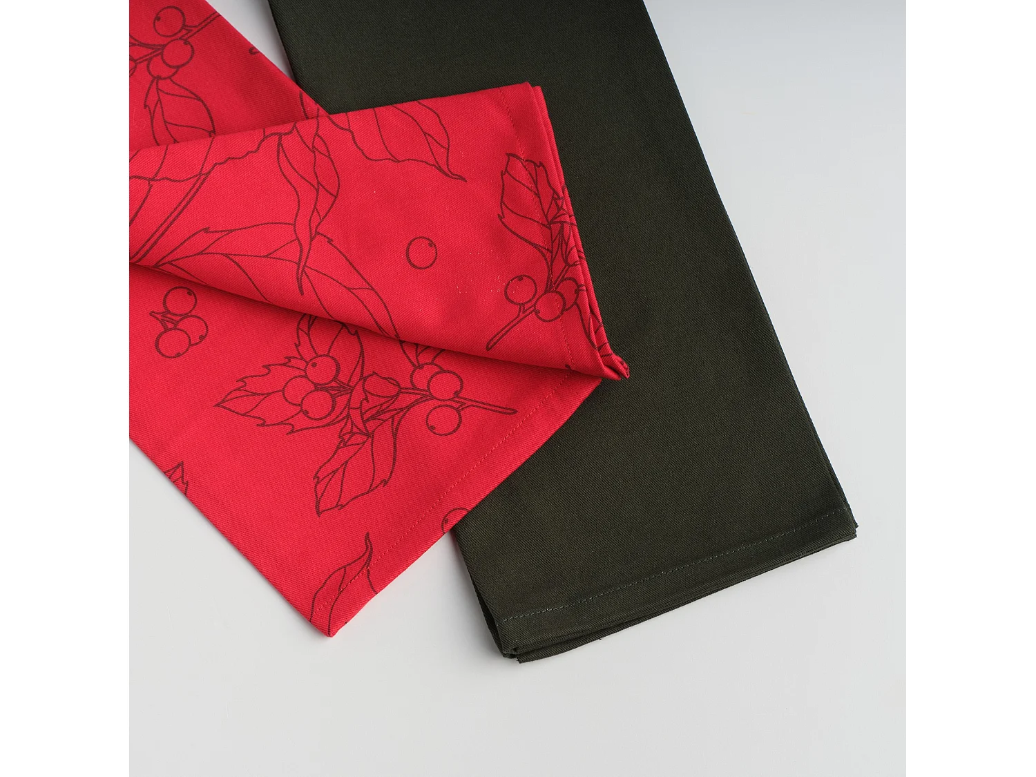 Geschirrtuch-Set Somella mittelrot 45 x 65 cm