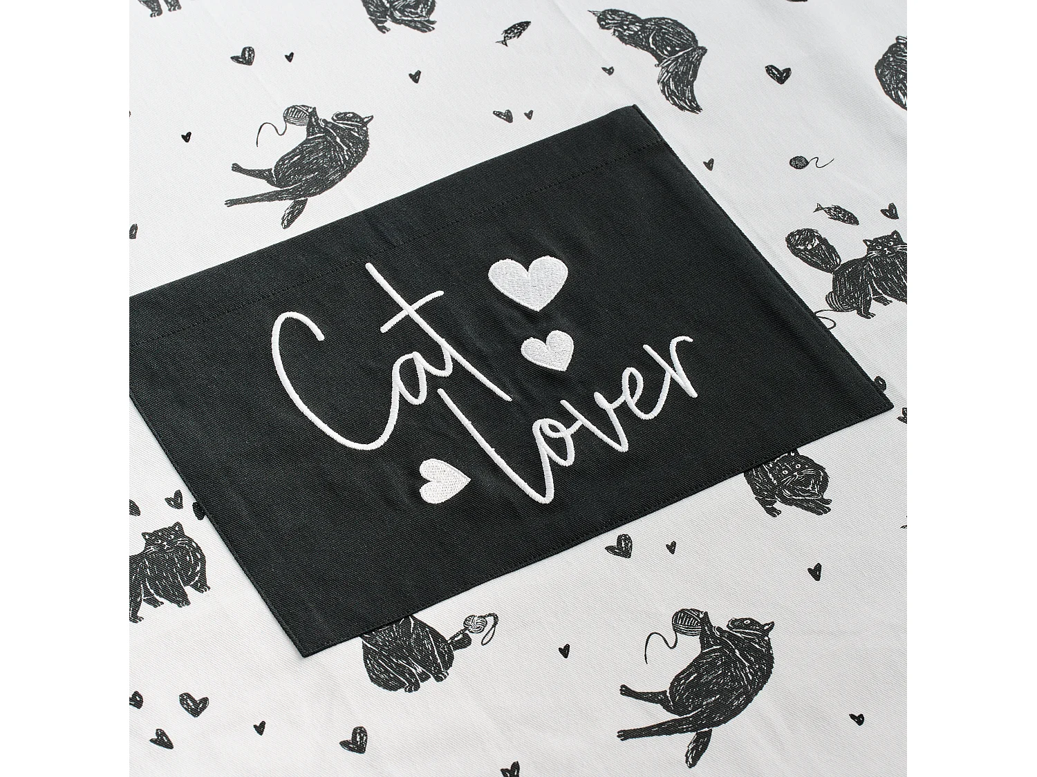 Tablier Kitki Noir Moyen 70x85