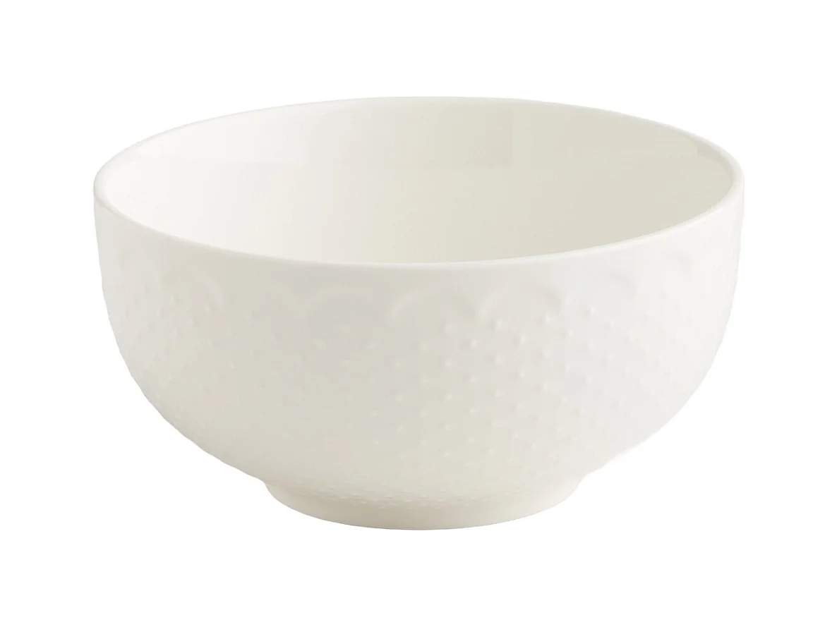 Bol Aniela Blanc Moyen 6.8 x 13.9 x 13.9