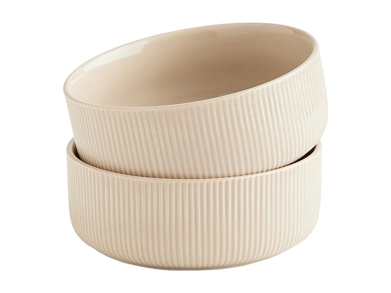 Schüsselset Liners, mittleres Beige, 11 x 15 cm