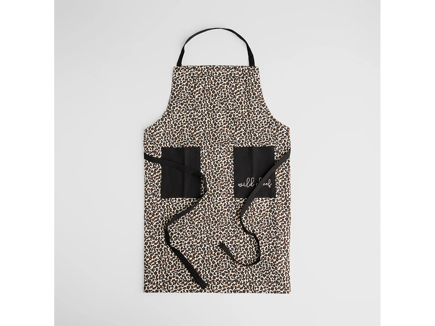 Schürze Panter, mittleres Beige, 70 x 85 cm