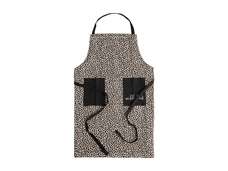 Schürze Panter, mittleres Beige, 70 x 85 cm