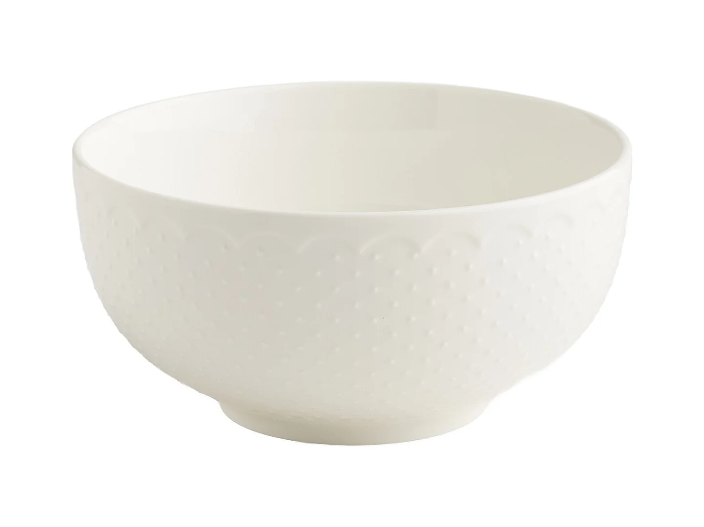 Servierschüssel Aniela mittelweiß 9 x 18 cm